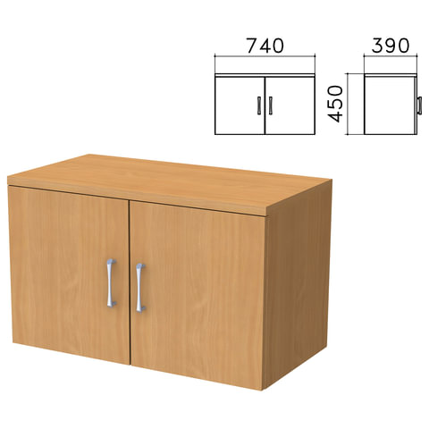 Шкаф-антресоль Монолит, 740х390х450 мм, цвет бук бавария