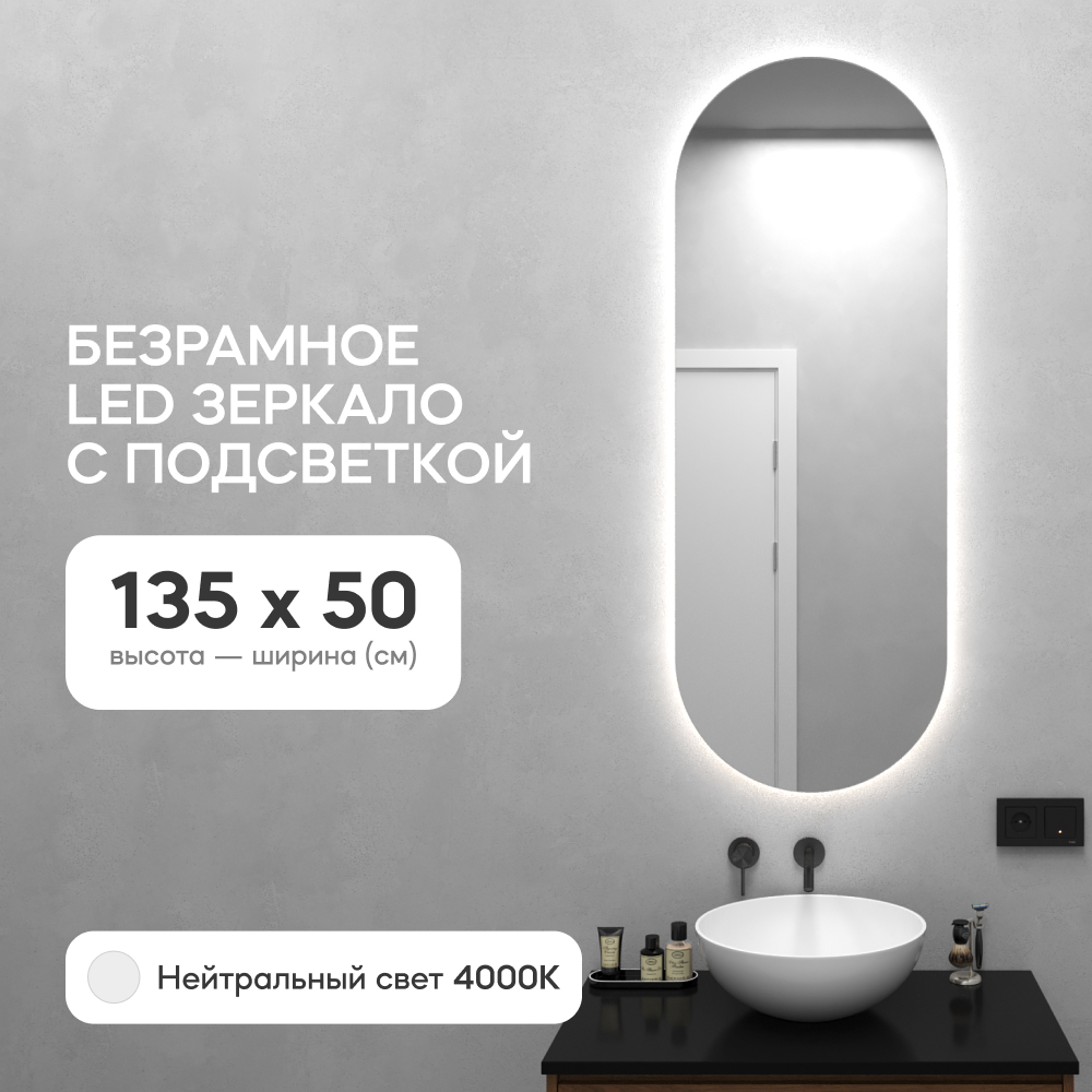 Зеркало настенное GENGLASS с нейтральной